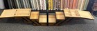 Vintage Wooden Accordion Sewing Box Wood Dovetail Joints Missing Legs