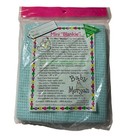 Vtg Baby Morgan Mini Blankie Baby Blanket Aqua Blue Acrylic Usa Sealed 18 X 20