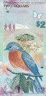 Bermuda 2 Dollars 2009 P 57a Unc Onion First Prefix