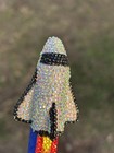 Pez Dispenser - Space Shuttle Hand Jeweled With Glass Crystals  Bling Rhinestone