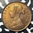 1876-h Newfoundland Large Cent Lot e6556 Nice Detail  Cleaned