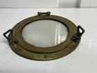 12  Antique Brass Finish Glass   Nautical Maritime Wall Decor   Window