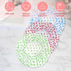 3pcs Shower Caps  Elastic Reusable Waterproof Plastic Shower Cap For Women Ladie