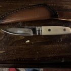 R W  Loveless Knife M390 Naked Lady Design Whitehandle