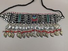 Afghan Tribal Child s Vintage Choker Bib Necklace Crescent Moon  20812 