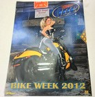 Vintage Sexy Girl On Harley Miller Lite Beer Poster Bike Week Daytona Beach 2012