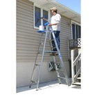 Werner Step Ladder With 250 Lb  Load Capacity Lightweight Folding 8 Ft  Aluminum