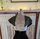 Vintage Victorian Black Mourning Shoulder Wrap Scarf Museum Lot   8