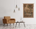 Verdure Aux Oiseaux French Tree And Bird Landscape Woven Wall Tapestry New