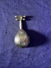 Vintage 70s Avon Solid Perfume Mandolin lute Compact     Gold Toned