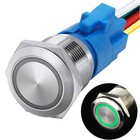 19mm 12v Momentary Push Button Switch Waterproof Led Light Ip67 Stainless Steel