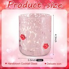 2 Pcs Valentine Icon Juice Glass Rocks Glasses Wine Stemless Double Old