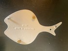 Vintage Mcm Cast Iron Enamel Voss Fish Trivet Wall Hanging Denmark Picasso Like