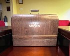 Vintage 1928 Singer Model 99 Portable Electric Sewing Machine Bentwood Case