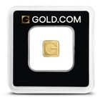 1 Gram Gold com Square Gold Bar  new W  Assay 