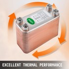 Vevor Heat Exchanger Brazed Plate Heat Exchanger 60 Plate Heat Exchanger
