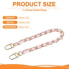 Leather Purse Handle Strap  12  Purse Strap Diy Replacement  Pink