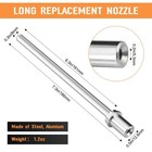 Sand Blaster Long Nozzle Walnut Blasting Kit 0 3 X 7 3 X Inches  Silver 