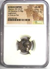 Tiberius Ar Denarius Silver Tribute Penny Roman Coin 14-37 Ad - Ngc Choice Xf Ef