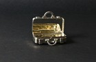 Vintage Thistle   Bee London Sterling Silver Suitcase Travel Pill Box Trinket Ca