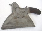 Antique Old Vintage Butcher s Cleaver With Dove Figure   Meat Chopper