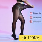 Plus Size Oil Glossy Tights Sheer Shiny Pantyhose Fit Up To 220lbs