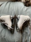 Jackson 150 Ultima White Mark 1 Girls Ice Skates Size 11j Leather