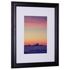 Craig Frames Wiltshire 236 Simple Black Hardwood Picture Frame With Single White
