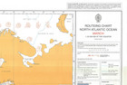 5124 3  Routeing Chart North Atlantic Ocean March Chart Map Maritime Admiralty