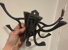 Vintage Victorian Style Cast Iron Swing Arm Wall Mount Coat Hat Hooks Hanger