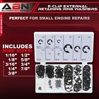 Abn E-clip External Retaining Ring Washer 300 Pc Assortment Sae Retainer Rings