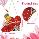 Valentines Day Vintage Hanging Sign Valentine Wooden Wall Plaque Valentines W   