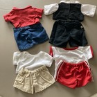 Build A Bear Bab Clothing 4 Boys Outfits Soccer Overalls Tan Shorts Black Suit 1