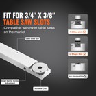 Precision Table Saw Miter Gauge Standard Slot 3 4  x3 8   19-35 In Grating