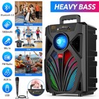 2000w Portable Wireless Bluetooth Speaker Heavy Bass Stereo Radio Fm Tf Aux Usb
