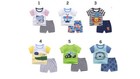 Kids Baby Boy Summer Spring Set 2 Pcs T Shirt shorts Suit Cotton Boy 1-4 Years