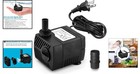 Silent Submersible Pump  90 Gph Flow For Fish Tanks And Tabletop Fountains