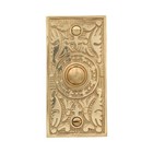 Rectangular Fern Push Button Victorian Doorbell - The Fairmont - 3 Finishes