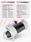 12v Starter For Kubota Zd18 Zd21 D722 D782 18-21 Hp Diesel Turn Mower 1g023-6301