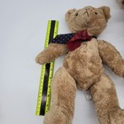 Vintage 1997 Hallmark Plush Teddy Bear Jointed Stuffed Animal W  Neck Tie Brown