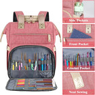 Knitting Bag Backpack yarn Storage Organizer Travel Crochet Bag large Capacity T