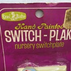 Vintage Nursery Light Switch Cover Plastic Stork Single Switch 3-d