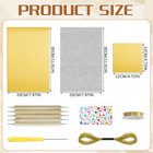 Metal Embossing Kit  25 Sheets Aluminum Embossing Foil Sheets  Art Craft Decorat