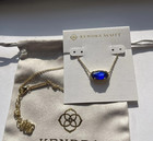    elisa Pendant Necklace Cobalt Cats Eye Blue Gold September Gift For Her     