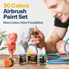 Airbrush Paint  30 Color Airbrushing Paint Set With Metallic   Neon Colors 20ml