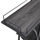 For Cart Bar Home  With Storage Industrial Wheels  Cart Serving 3-tier Kitchen