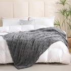Grey Fleece Throw Blanket 50     60    For Couch Sofa Bed super Soft Cozy Plush 