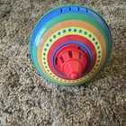 Schylling Vintage Tin Spinning Top Toy Colorful Design 2000