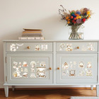 Rustic Farmhouse Easter Rub-on Transfers For Crafts - 16 Sheets