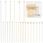 300pcs Jewelry Making Pins  1 5 Inch Head Eye Ball Pin  Golden   Silver Jewelry